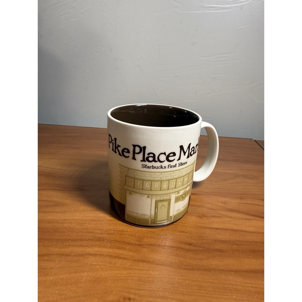 Starbucks Pike Place Market First Store Coffee Mug Cup 16 oz 2012 Collectors